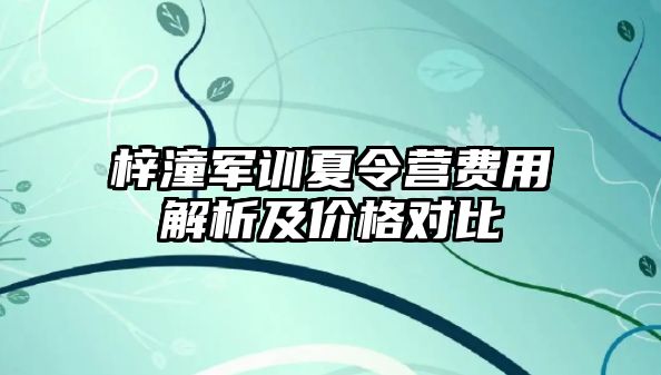 梓潼軍訓(xùn)夏令營(yíng)費(fèi)用解析及價(jià)格對(duì)比